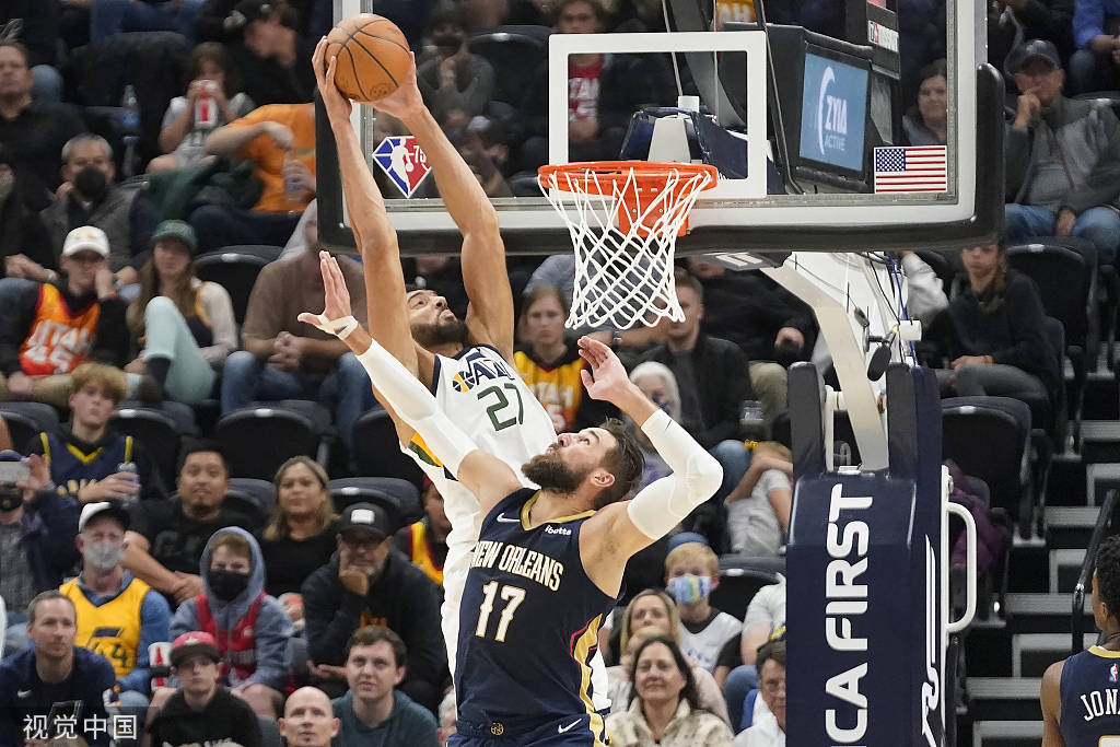 广东队翻盘鹈鹕，戈贝尔惊艳四座